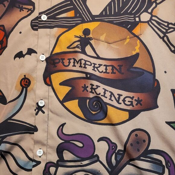 Disney Nightmare Before Christmas Mens Short Sleeve 3XL XXXL Shirt EUC Unbranded - Picture 3 of 13